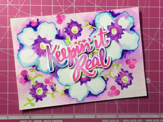 Watercolour with Gel Pens and your ScanNCut