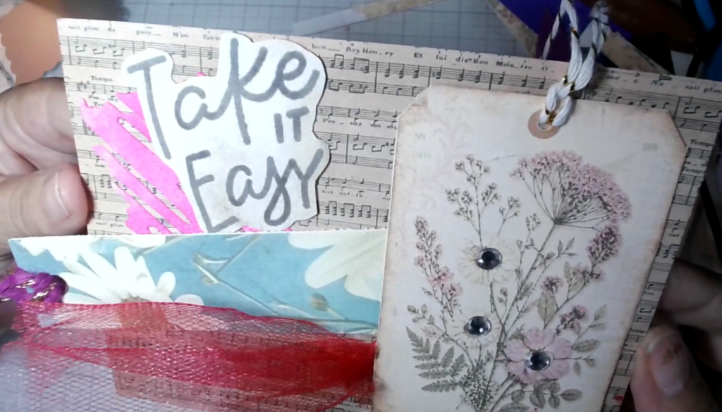 Mary Fisher's finished Day 1 Stamptember "Take it Easy" project