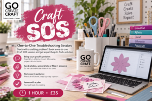 Craft SOS poster image - don't get frustrated when things go wrong, we're here to help