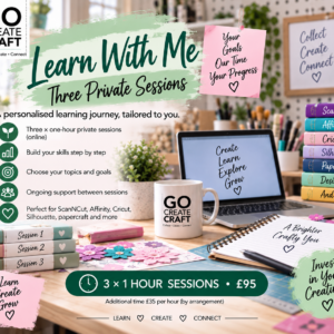 Learn With Me – Three Private One-to-One Sessions