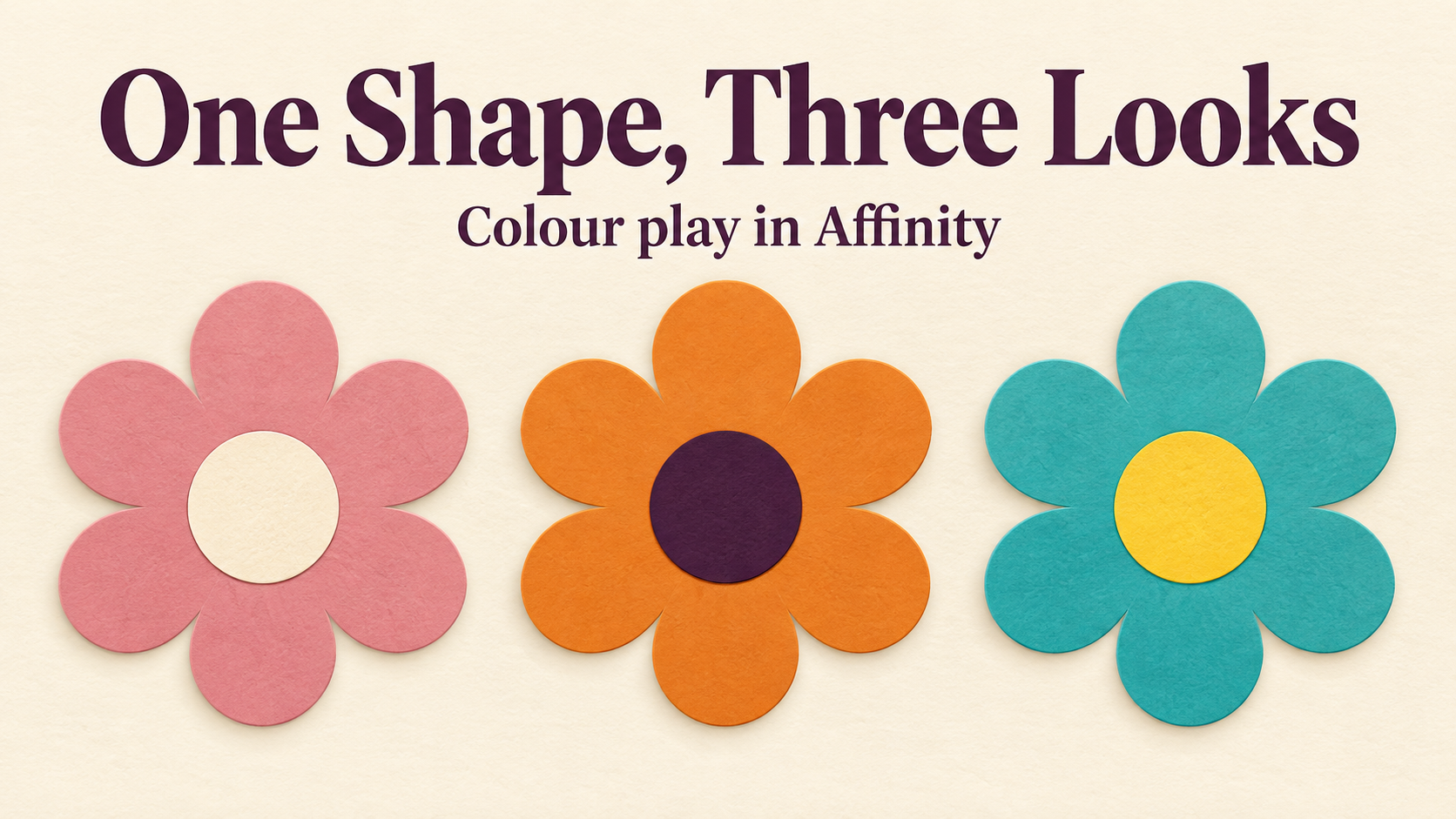 playing with shapes: one shape three looks