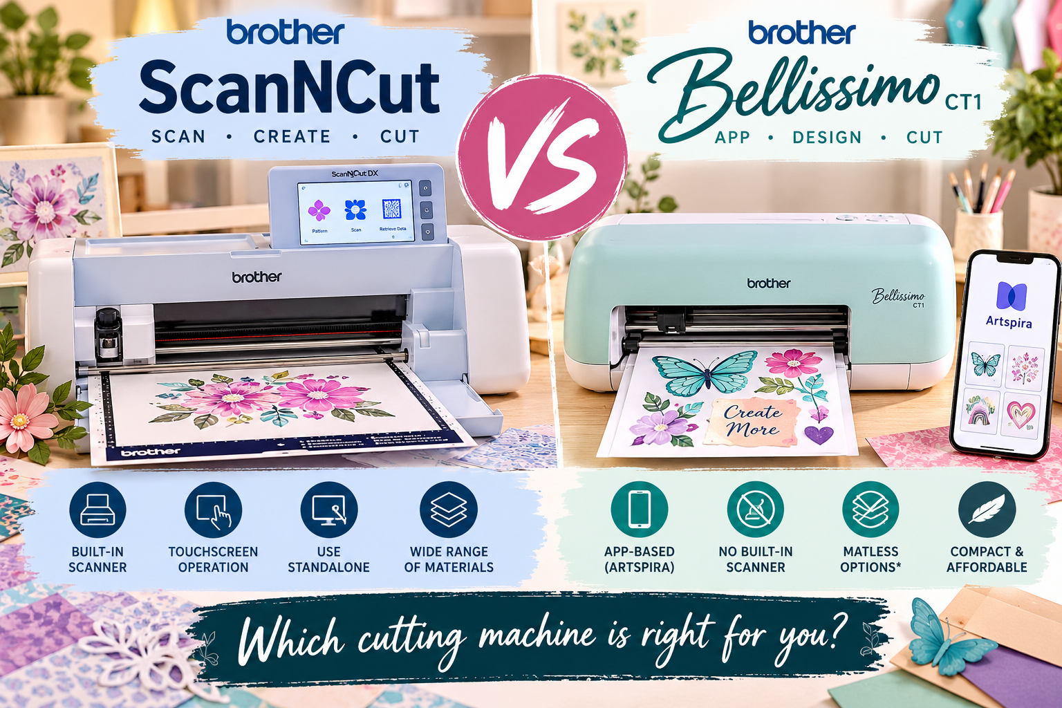 Brother Bellissimo vs ScanNCut: Which Is Better?